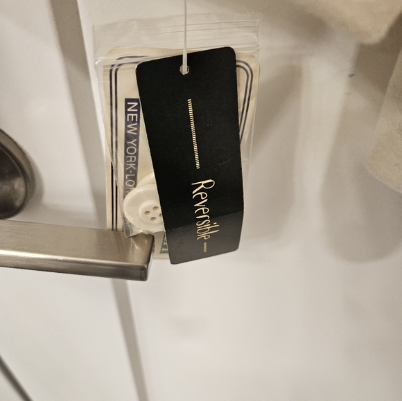 NWT - Fitz-Wright Wool Blend Winter White Reversible Coat - Size 16 - Picture 6 of 12